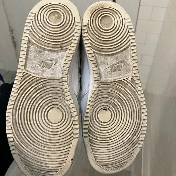 Nike Court Vision Low Women’s 7 White Sneakers with Cheetah Accent - Picture 6 of 6